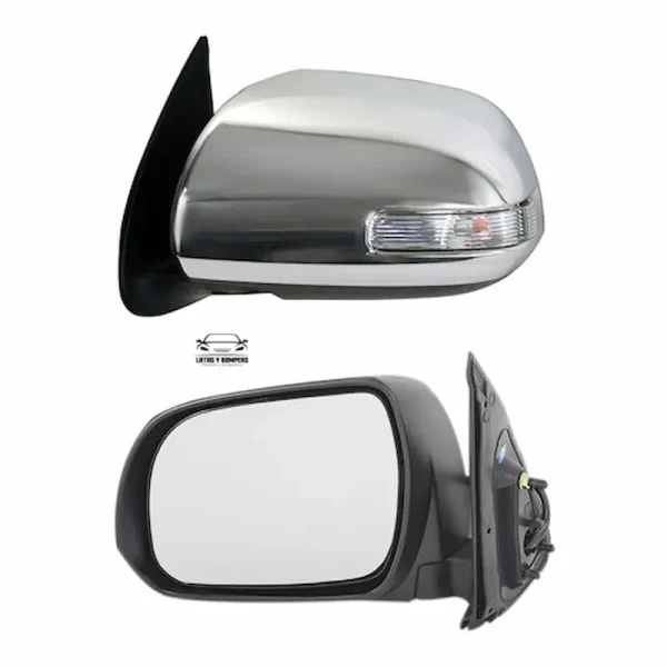 Espejo Derecho-Izquierdo Toyota Hilux Vigo Eléctrico Crom 12-16 Direccional